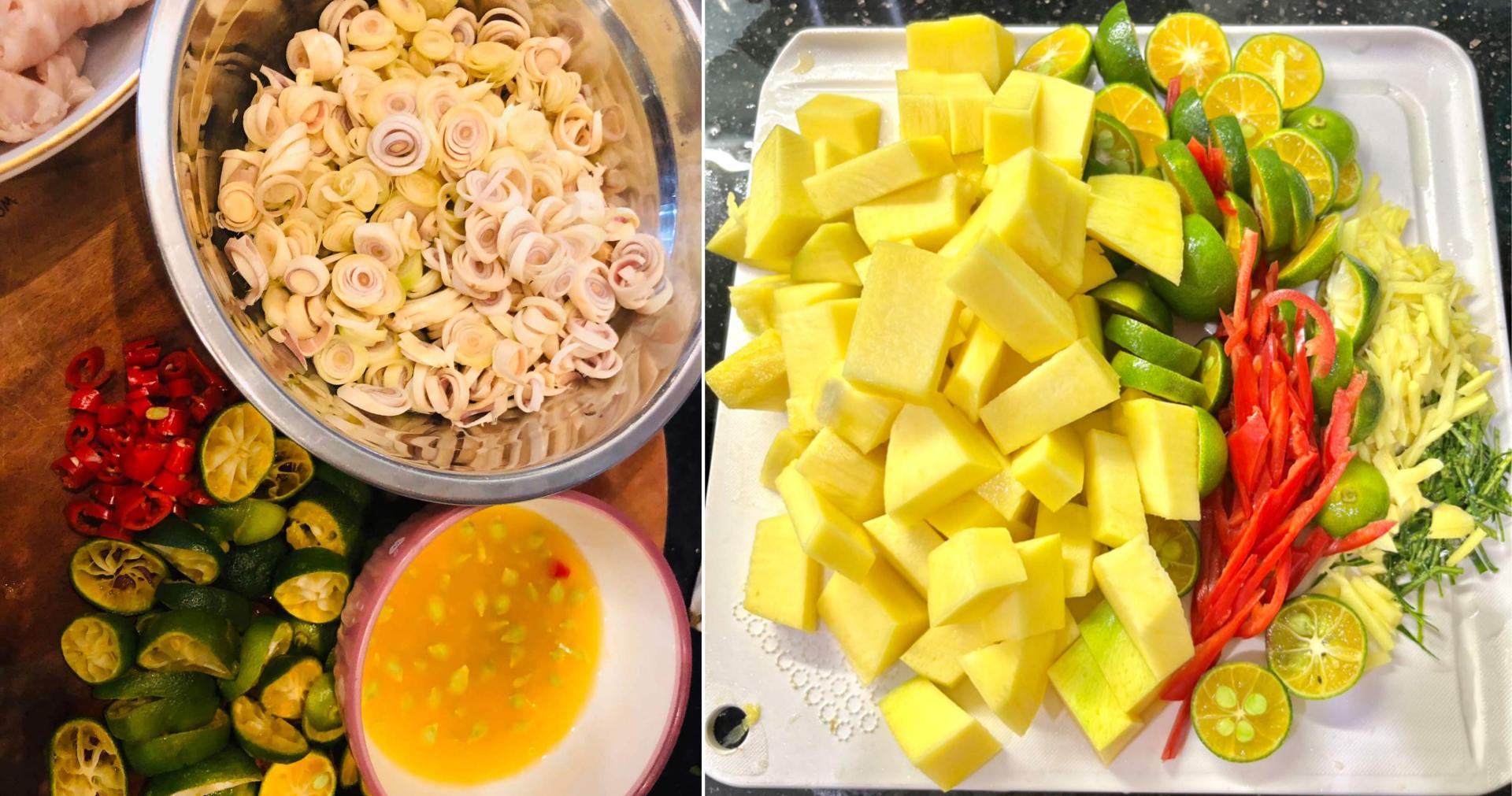 Sơ chế nguyên liệu trộn chân gà
